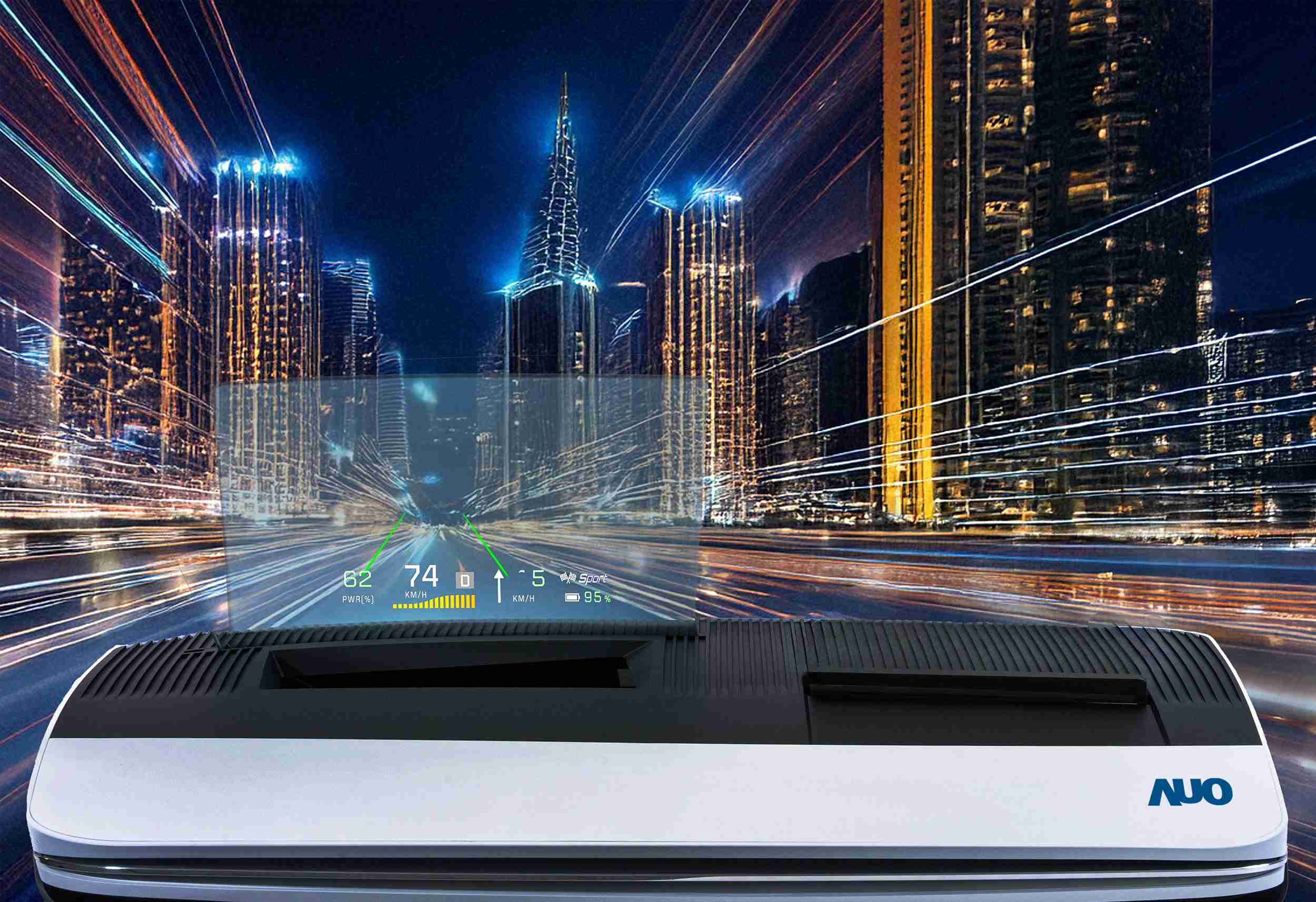 财神娱乐推出13吋Micro LED抬头显示器，，，提供高入眼亮度、、、高色彩饱和度的显示质量，，在阳光下或黑暗中都清晰可见，，并利用Micro LED模块体积小的优势，，解决车用空间有限的痛点